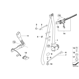 Genuine Seat Belt Extender Hand Arm Right O/S Driver Side 72 11 7 330 782