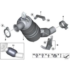 Genuine 2x Hex Bolt With Washer M8 x 20 U1-8.8 07 11 9 904 992