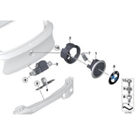 Гenuine Hex Bolt с шайбой M8 x 17 для BMW 1 серии F20, оригинал, артикул 07 14 7 219 509.