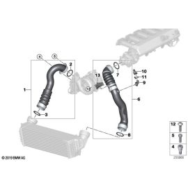 Genuine Intake Manifold Charge Air Line 11 61 8 506 079