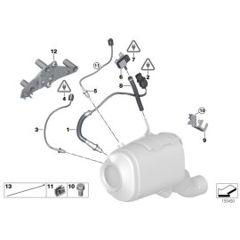 Датчик давления фильтра сажевых частиц DPF 13 62 7 789 219 для BMW 1 серии E87, оригинал.