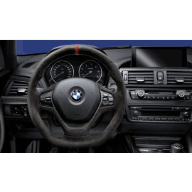 Genuine M Performance Steering Wheel Alcantara Carbon Fibre Trim 32 30 2 230 190