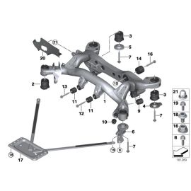 Гenuine Rear Axle Carrier Right Push Rod 33 32 6 766 054 для BMW 1 Series E87, 2003-2007, оригинал от BMW