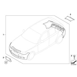 Genuine Lower Cover For Tow Hitch M Aerodynamic Retrofit kit 51 12 7 118 162