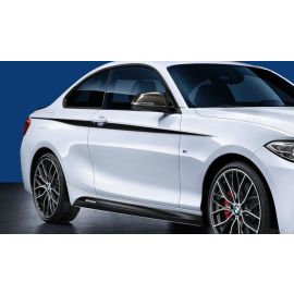 Genuine M Performance Accentuation Side Stripes Black Silver 51 14 2 365 552