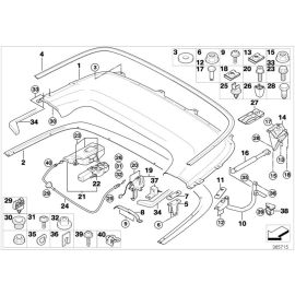 Оригинальная прокладка 6.4мм x 16мм x 2мм BMW SW 51 17 7 003 230, авто BMW 3 Серия E46, новый.