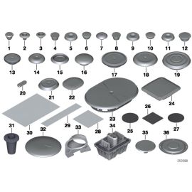 Оригинальная опора подъёмной платформы BMW 51 71 7 169 981