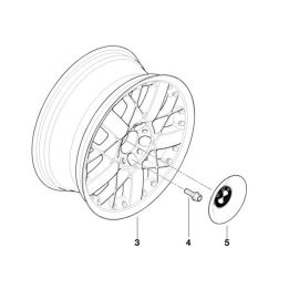 Genuine Alloy Wheel Centre Cover Hub Cap 36 13 6 751 365