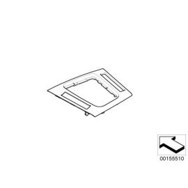 Genuine Centre Console Gearstick Surround Graphite 51 16 8 200 792