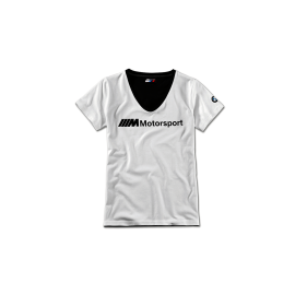 Genuine Womens M Motorsport Logo V Neck T-Shirt 80 14 2 461 071