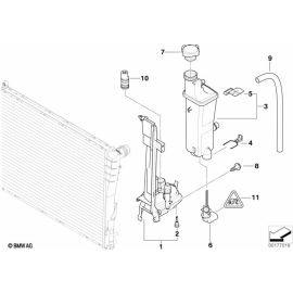 Гenuine радиатор охлаждающей жидкости расширительный бак BMW Z4 E85 17 11 7 573 751