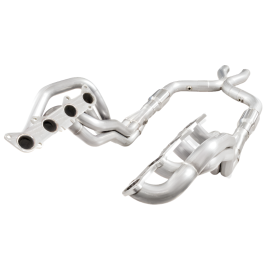 Stainless Power 2011-14 Mustang GT Headers 1-7/8in Primaries High-Flow Cats 3in X-Pipe