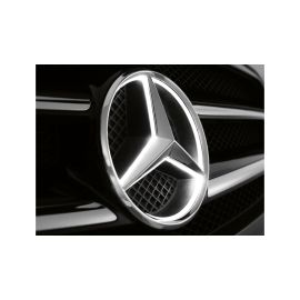 Mercedes star illuminated, decorative part, E-Class, chrome, A2138179800
