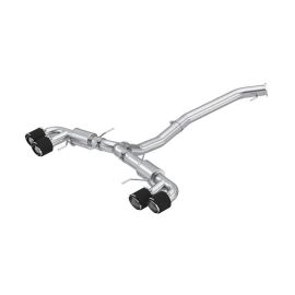 2009+ Nissan GTR R35 MBRP 3.5 CAT Back Exhaust - Quad Carbon Fiber Tips