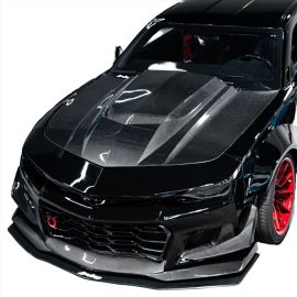 2010-2015 Chevy Camaro Type-ZR Carbon Fiber Double Sided Hood