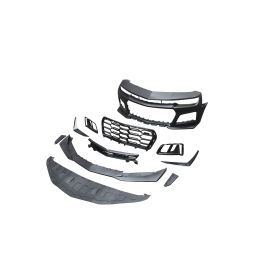 2010-2015 Chevy Camaro ZL1 1LE Track Package Front Bumper Conversion 11pcs Flat BLK