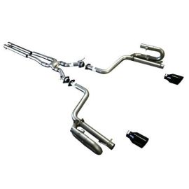 2015-22 Dodge Charger Solo Performance Super Track Pack Race Cat-Back Exhaust with Black Tips