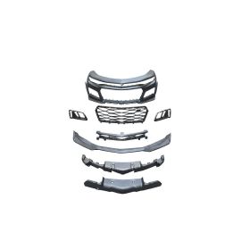 2016-2018 Chevy Camaro ZL1 Front Bumper Conversion 7pcs Flat BLK