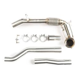 2022+ VW Golf R / Audi S3 EVO4 AWD CTS 3.5 Catted High Flow Stainless Downpipe