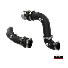 2023+ Ford 6.7L Powerstroke aFe Charge Pipe Kit - комплект трубок интеркулера, облегчение потока, алюминиевые трубы, повышение мощности, высокая прочность, совместимость с F250/F350 Super Duty.