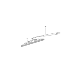 Genuine Rear Windscreen Wiper Arm 61 62 7 009 883