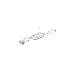 Genuine Centre Exhaust Silencer/Muffler 18 30 7 786 261
