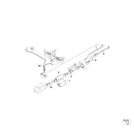Гenuine Fuel Feed Return Line Rear | Оригинал BMW | Запчасть для автомобилей | Гарантия 2 года | 16126755977