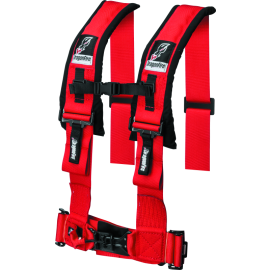 DragonFire Racing Harness- H-Style- 4-Point- 3in Buckle- Red