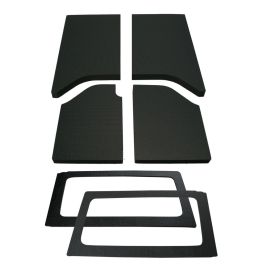 DEI 11-18 Jeep Wrangler JK 2-Door Boom Mat Complete Headliner Kit - 6 Piece - Black