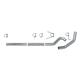 Diamond Eye KIT 4in CB MFLR RPLCMENT PIPE SGL AL: 2004.5-2007.5 DODGE CUMMINS 600