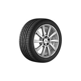 10-spoke wheel, 43.2 cm (17 inch), CLS, 245/45 R17/, titanium silver, A21840110029765