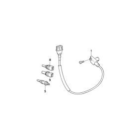 Датчик температуры воды головы цилиндра BMW 13 62 2 242 184, оригинал, гарантия 2 года