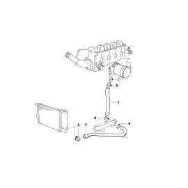 БМВ Оригинальный Радиаторный Шланг 11 53 1 739 560, Гарантия 2 года