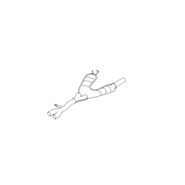 Genuine Centre Exhaust Silencer/Muffler 18 10 1 437 524