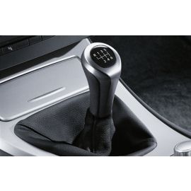 Genuine Gear Shift/Stick Knob Leather+Chrome 25 11 7 547 083