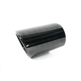 Echte BMW Auspuff-Endrohrverkleidung Schwarz/Chrom