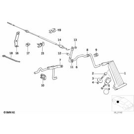 Genuine Accelerator Pedal Bowden Cable Replacement Spare Part 35 41 1 160 611