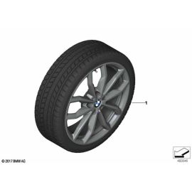 Genuine 18 RDCi Wheel Tyre Set Winter Ferric Grey 205/55R18 96H 36 11 0 003 045