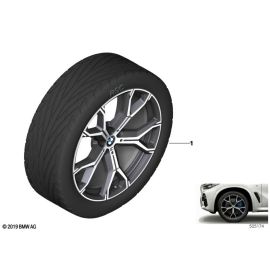 Genuine 21 RDC Wheel Tyre Set Summer Orbit Grey R21 Y Spoke 36 11 2 471 146