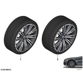 Genuine 18 TPM Wheel Tyre Winter Orbit Grey Burnish 225/45 95V 36 11 5 A39 1F4