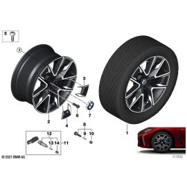 Genuine 18 Disc Wheel Light Alloy Midnight Grey 8.5Jx18 ET:36 36 11 8 747 286