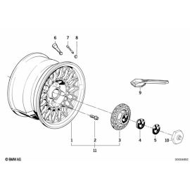 Genuine 14 Hub Cap Wheel Trim Cover 151mm Diameter Style 5 36 13 2 225 622