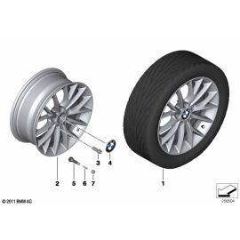 Genuine 17 Wheel Rim Disc Light Alloy Reflex Silver 7Jx17 ET:40 36 31 6 796 205