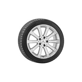 10-spoke wheel, 43.2 cm (17 inch), CLS, 245/45 R17/, titanium silver, B66474483