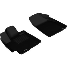 3D MAXpider 2008-2013 Toyota Highlander Gas Kagu 1st Row Floormat - Black