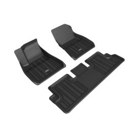 3D MAXpider 2018-2019 Tesla Model 3 Kagu 1st Row Floormat - Black