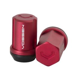 Vossen 35mm Lock Nut - 14x1.5 - 19mm Hex - Cone Seat - Red (Set of 4)