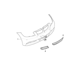 BMW Original Vorderer rechter Kühlergrill 51 11 7 154 554