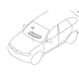 Genuine Front Left Bonnet Air Inlet Grille Panel Titanium 51 13 7 124 823