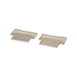 All-weather mats CLASSIC, rear, 2-piece, C-Class, silk beige, A20568076088S85